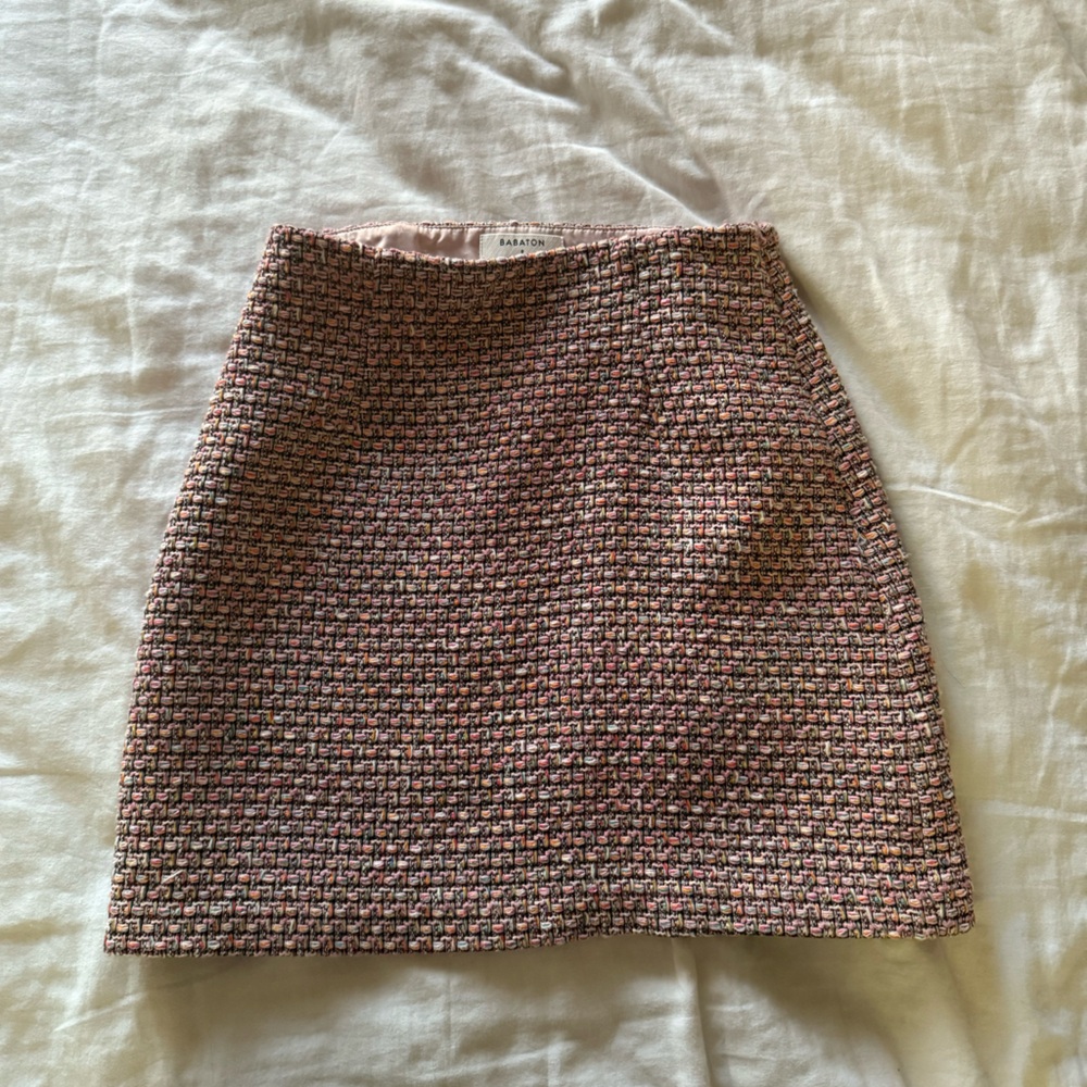 NWOT Aritzia tweed mini skirt